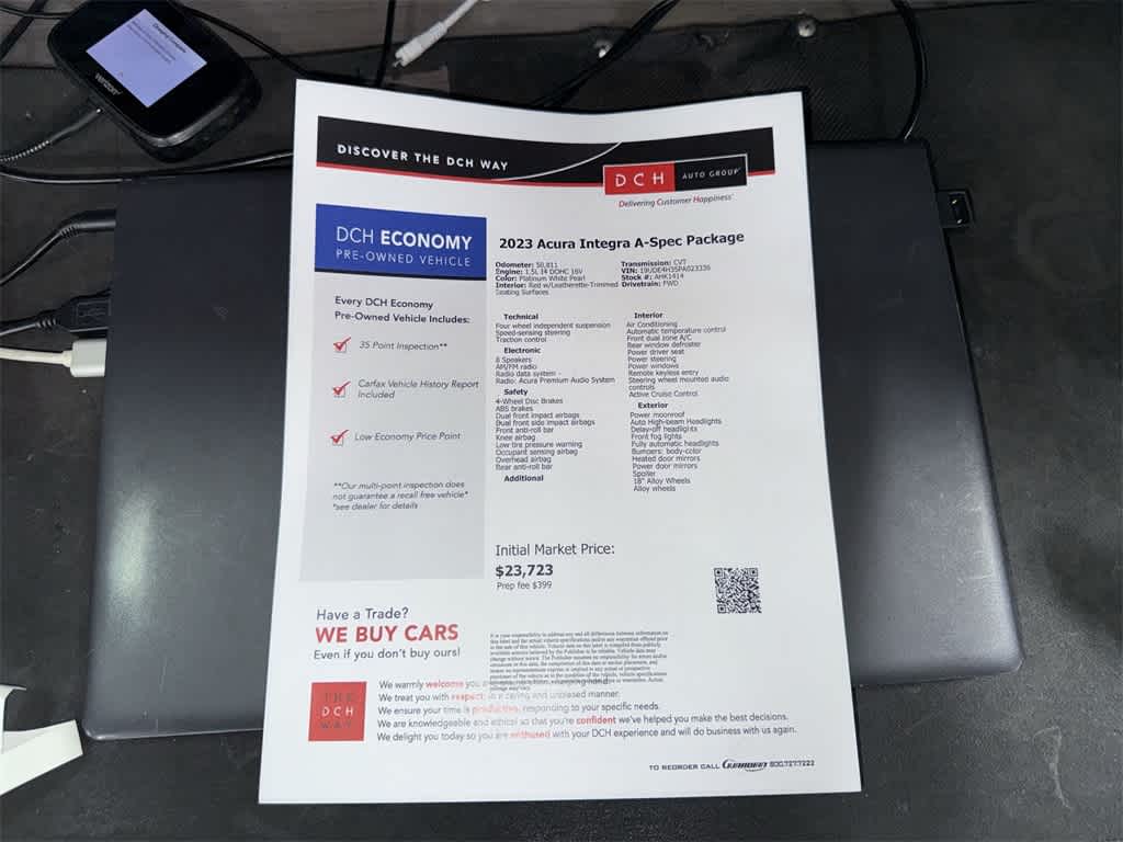 2023 Acura Integra con paquete A-Spec