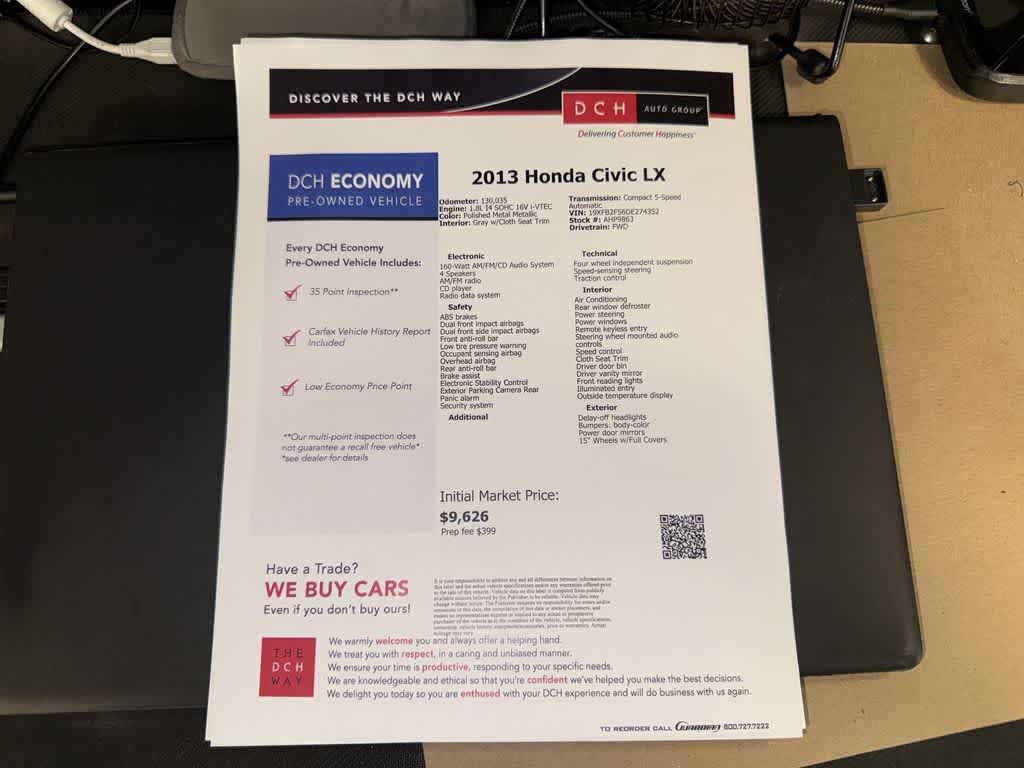 Honda Civic LX 2013