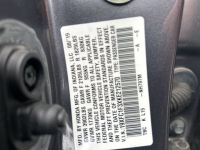 Honda Civic Sedán EX 2019