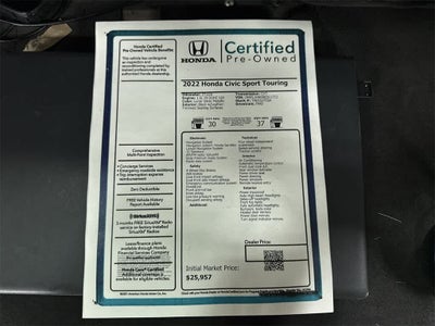 Honda Civic Sport Touring 2022