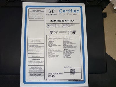 Honda Civic LX 2024