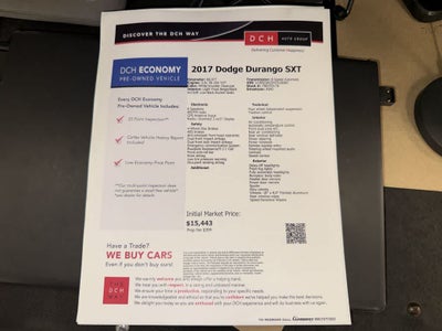 Dodge Durango SXT 2017