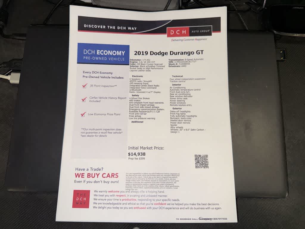 Dodge Durango GT 2019