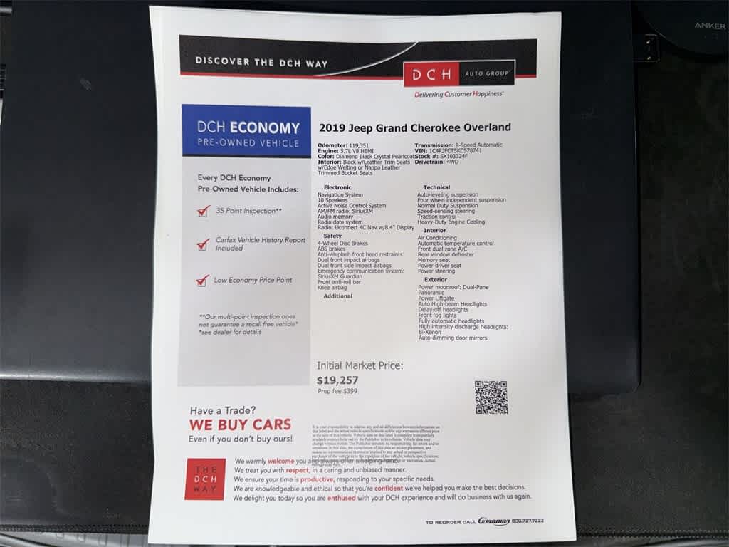 Jeep Grand Cherokee Overland 2019