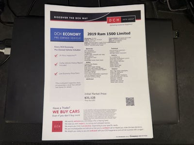 RAM 1500 Limited totalmente nueva de 2019