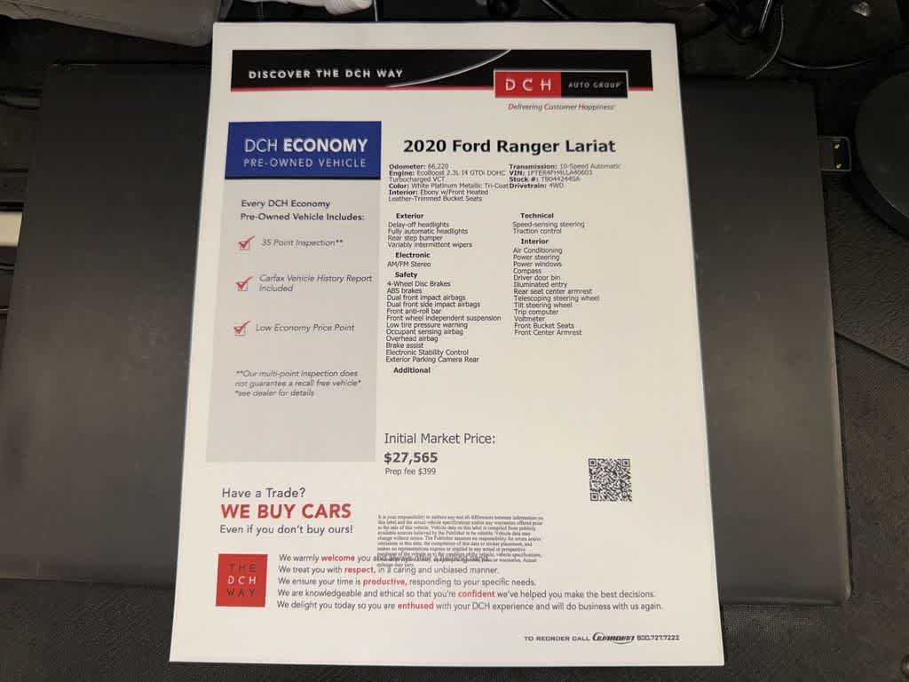 Ford Ranger LARIAT 2020