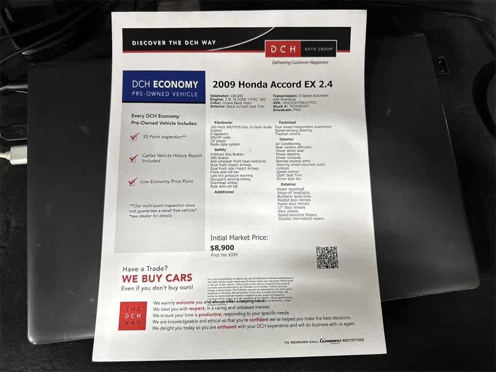 Honda Accord EX 2009