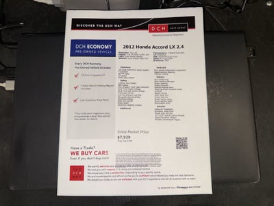 2012 Honda Accord LX