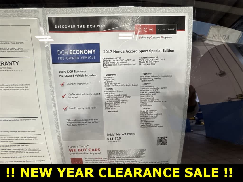 2017 Honda Accord Sport SE