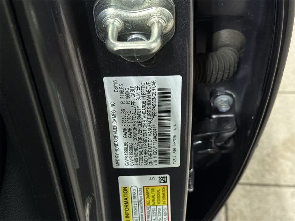 Honda Accord Sedán LX 1.5T 2018