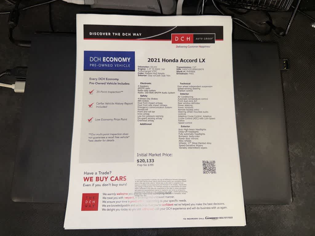 Honda Accord Sedán LX 2021