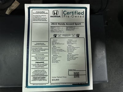 2022 Honda Accord Sport