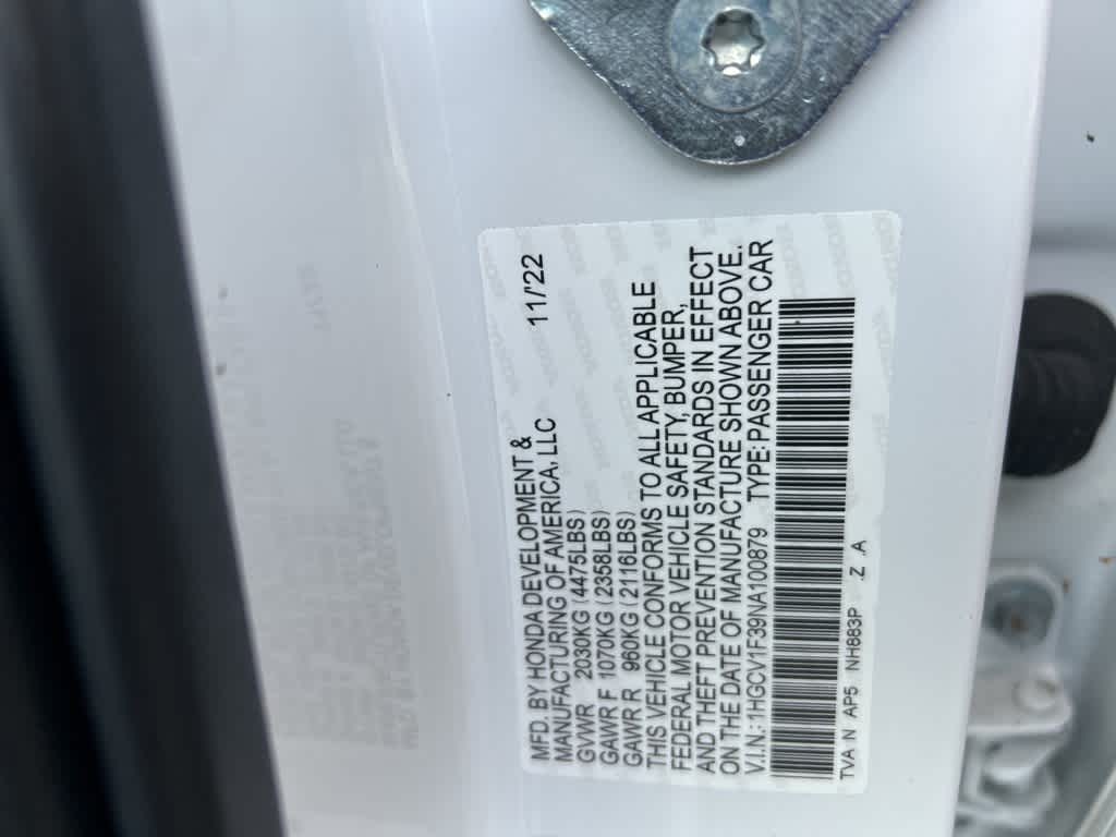 2022 Honda Accord Sport