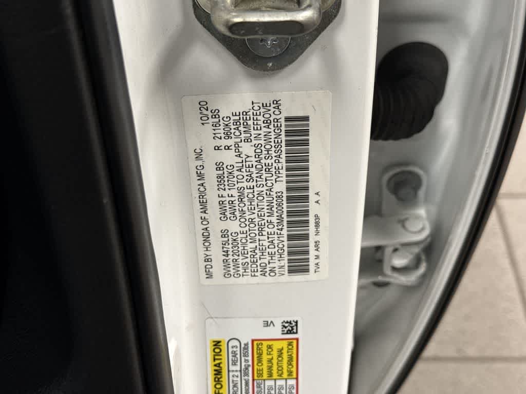 2021 Honda Accord Sedan Sport SE