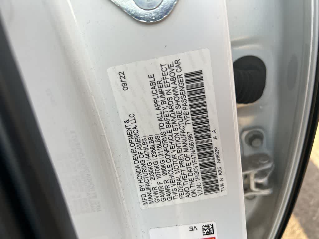 2022 Honda Accord Sport SE