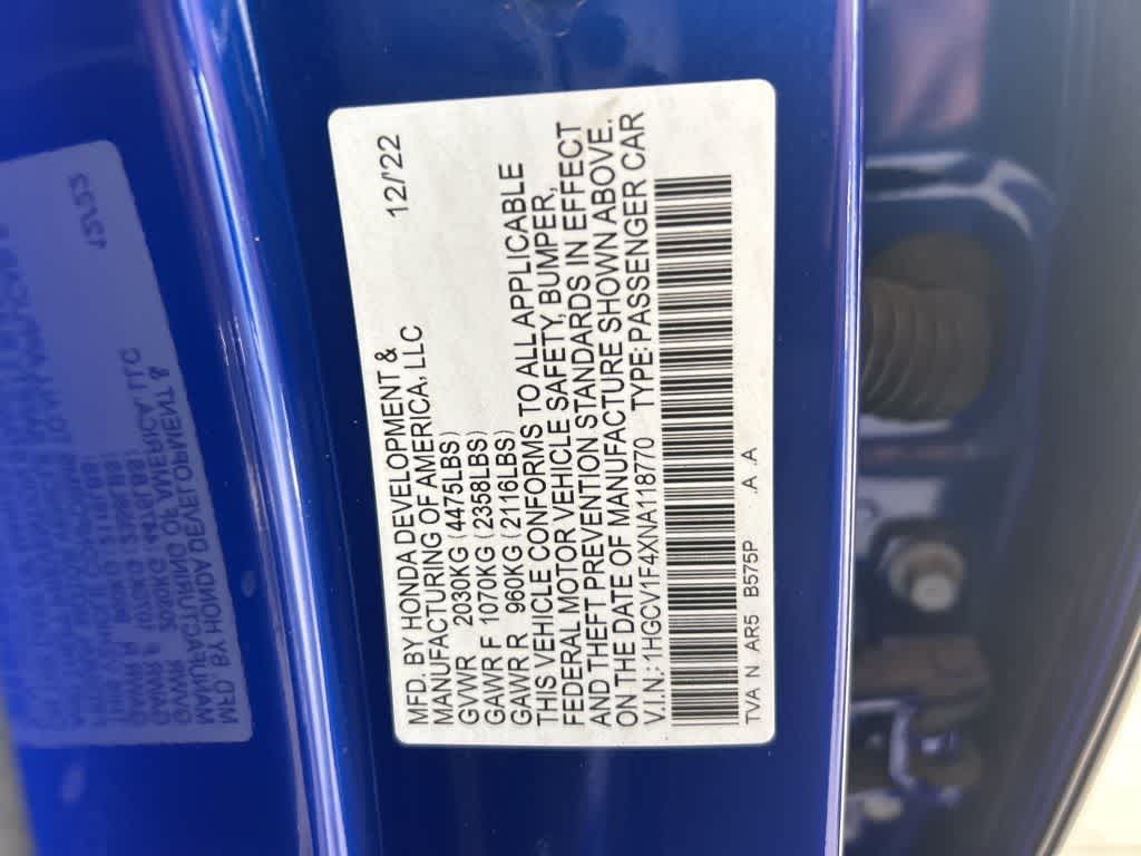 2022 Honda Accord Sport SE