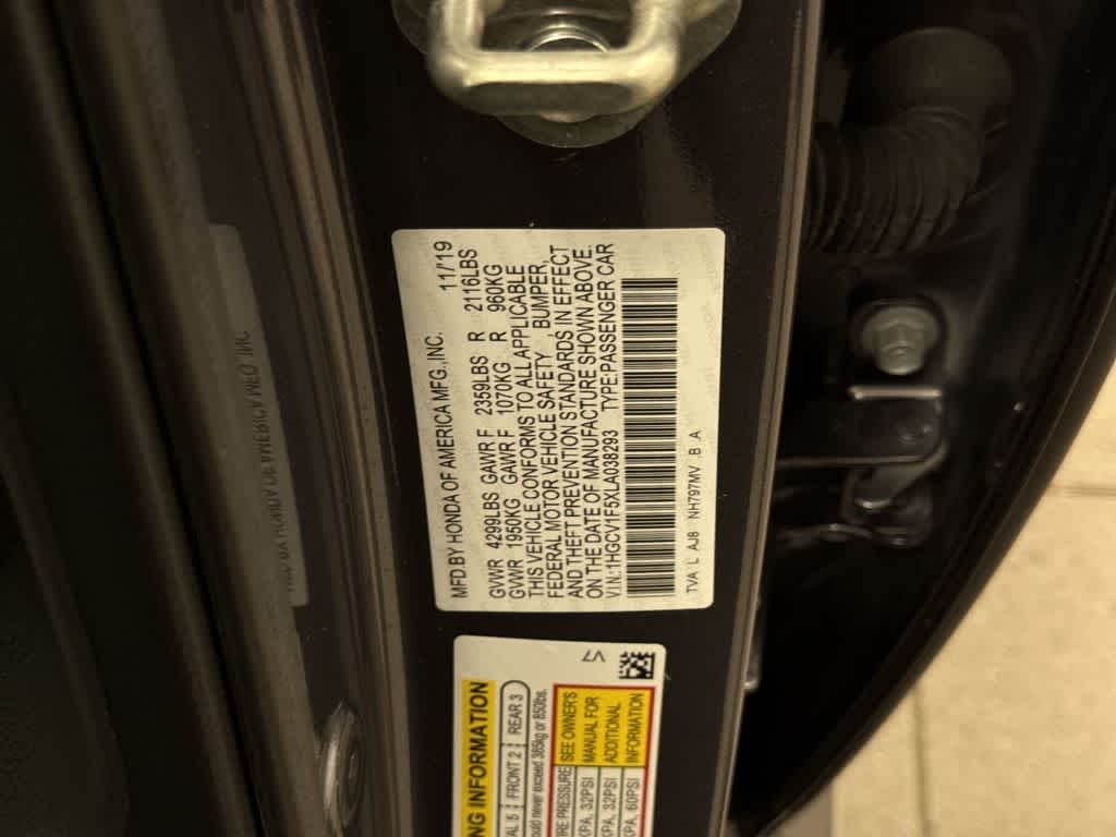 Honda Accord Sedán EX-L 2020