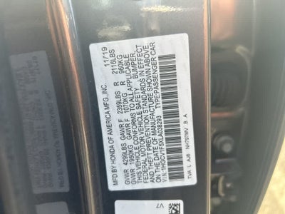 Honda Accord Sedán EX-L 2020
