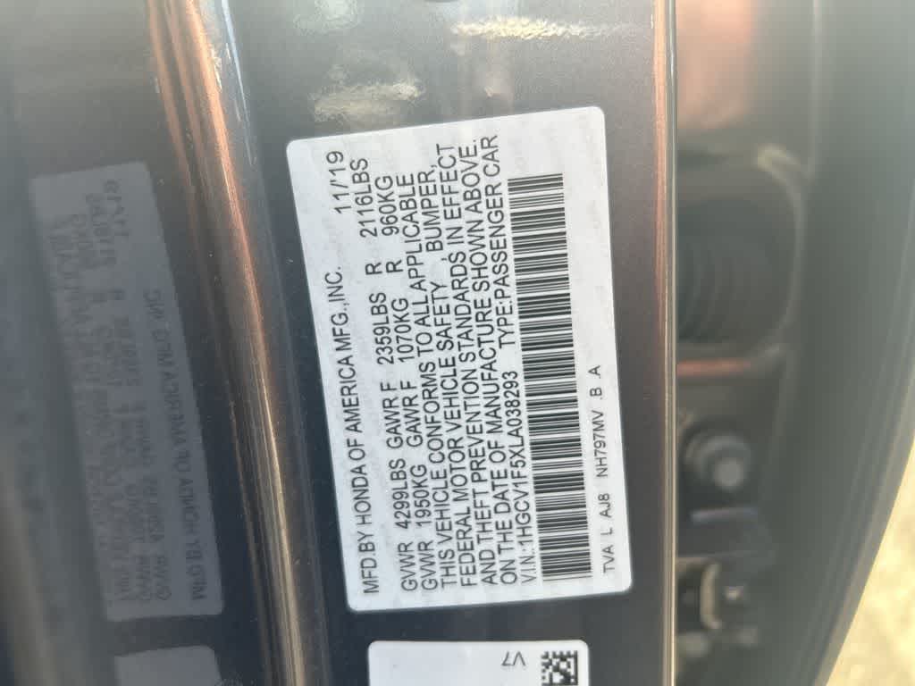 Honda Accord Sedán EX-L 2020