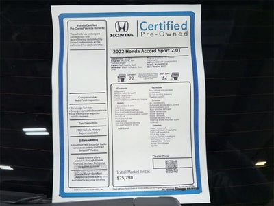2022 Honda Accord Sport