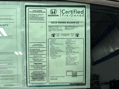 2023 Honda Accord LX