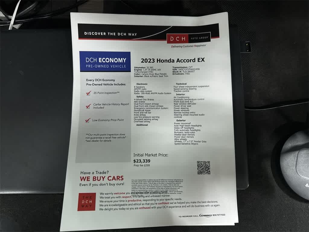 2023 Honda Accord EX