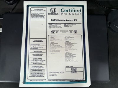 2023 Honda Accord EX