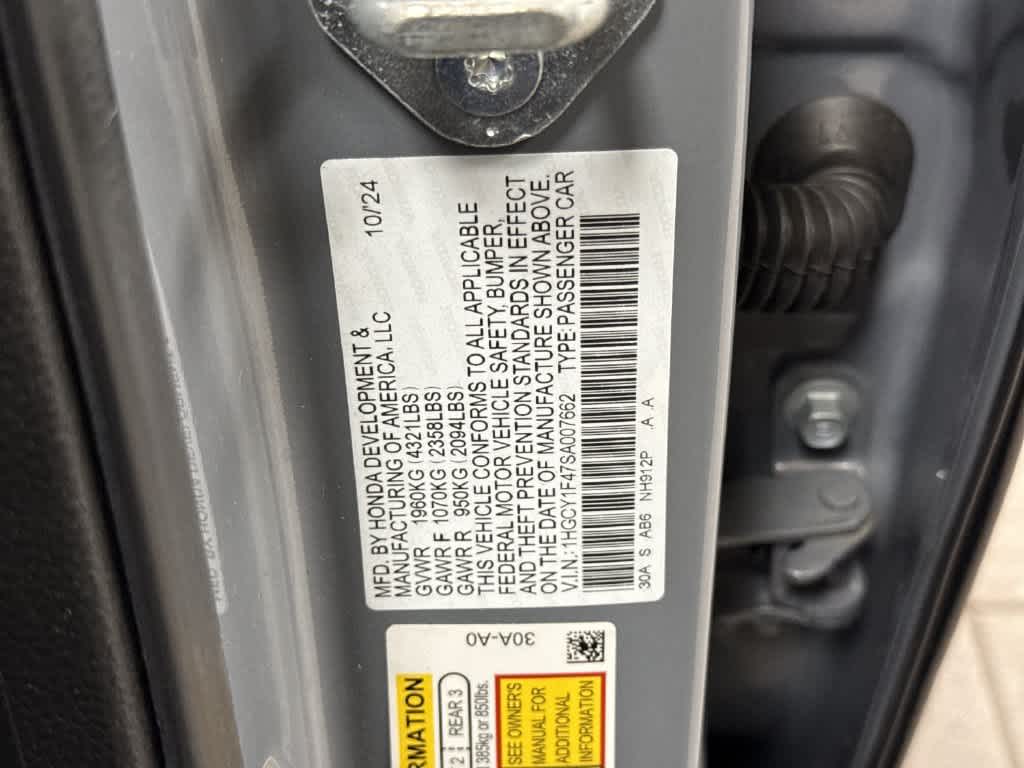 Honda Accord SE 2025