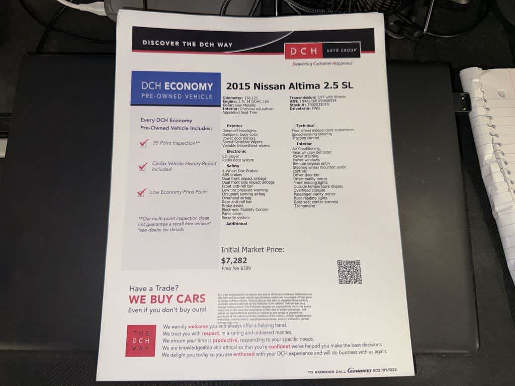 Nissan Altima 2.5 SL 2015
