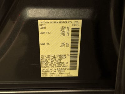 Nissan Altima 2.5 SL 2015