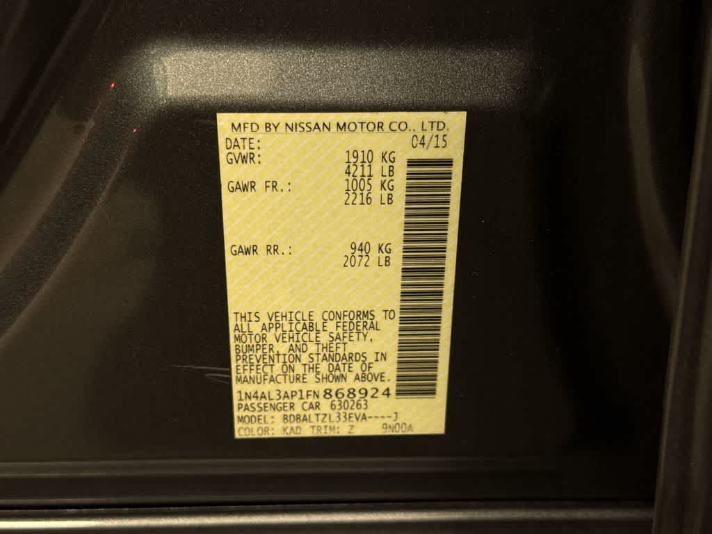 Nissan Altima 2.5 SL 2015