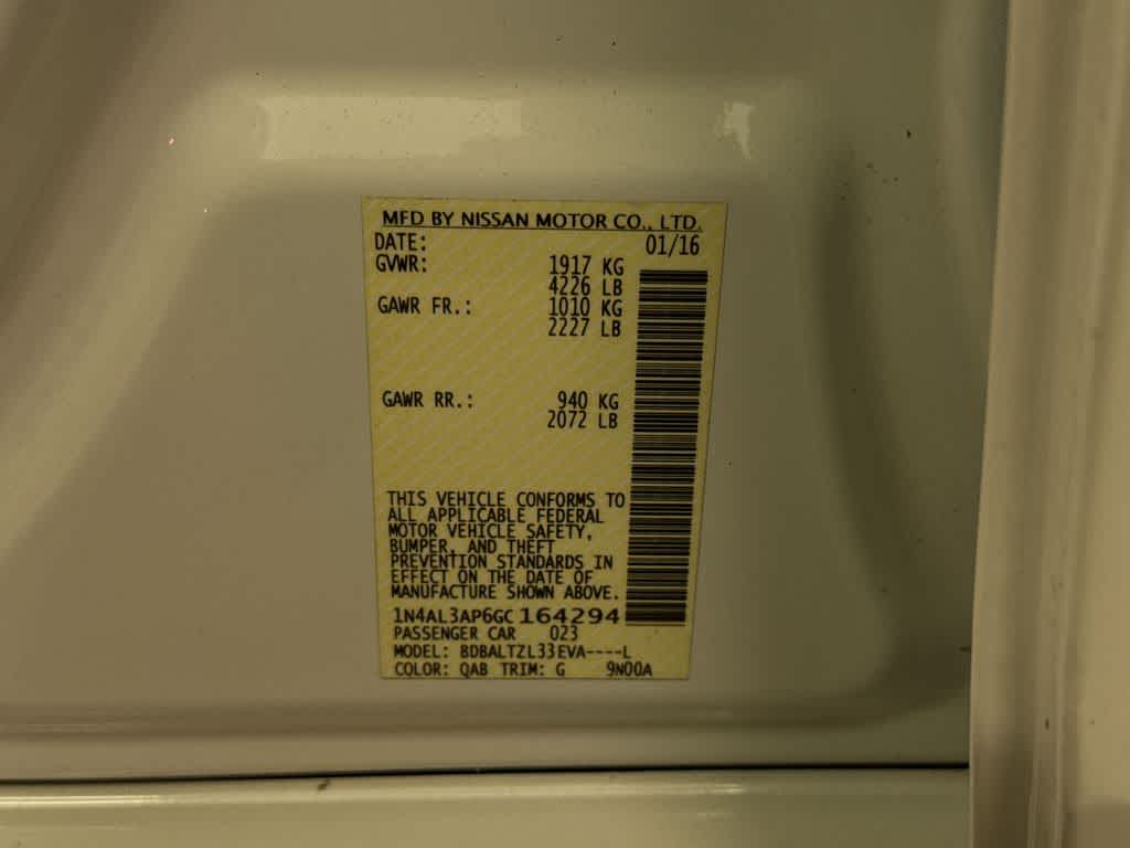 Nissan Altima 2.5 SL de 2016
