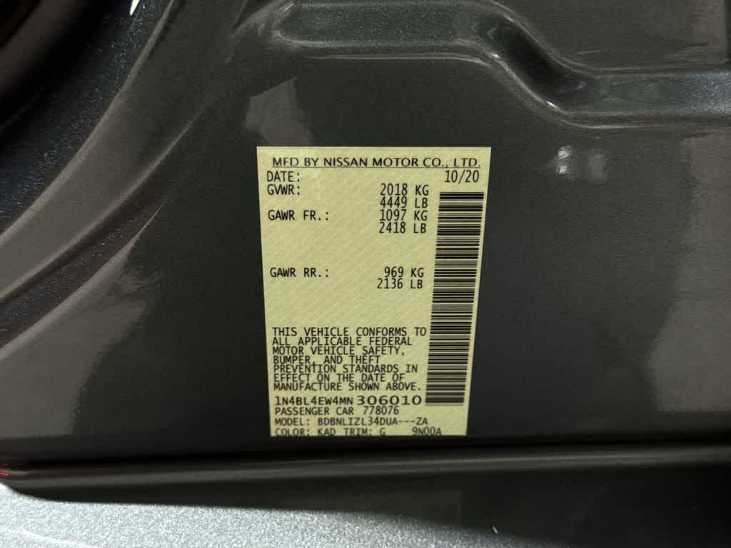 Nissan Altima 2.5 SL 2021