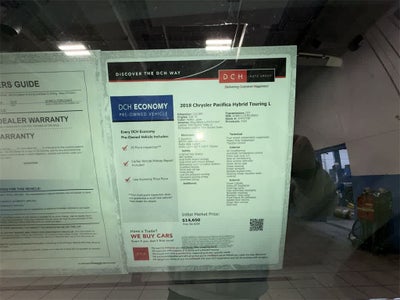 Chrysler Pacifica Hybrid Touring L 2018