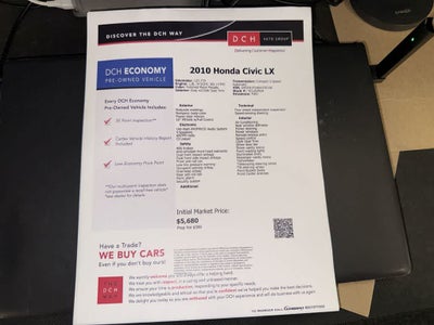 Honda Civic LX 2010