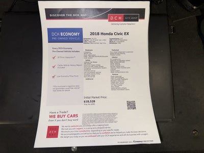 Honda Civic Sedán EX 2018