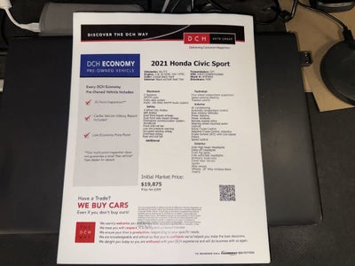 Honda Civic Sedán Sport 2021