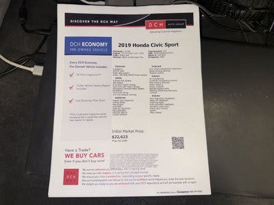 Honda Civic Sedán Sport 2019