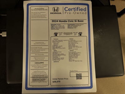 Manual del Honda Civic 2024
