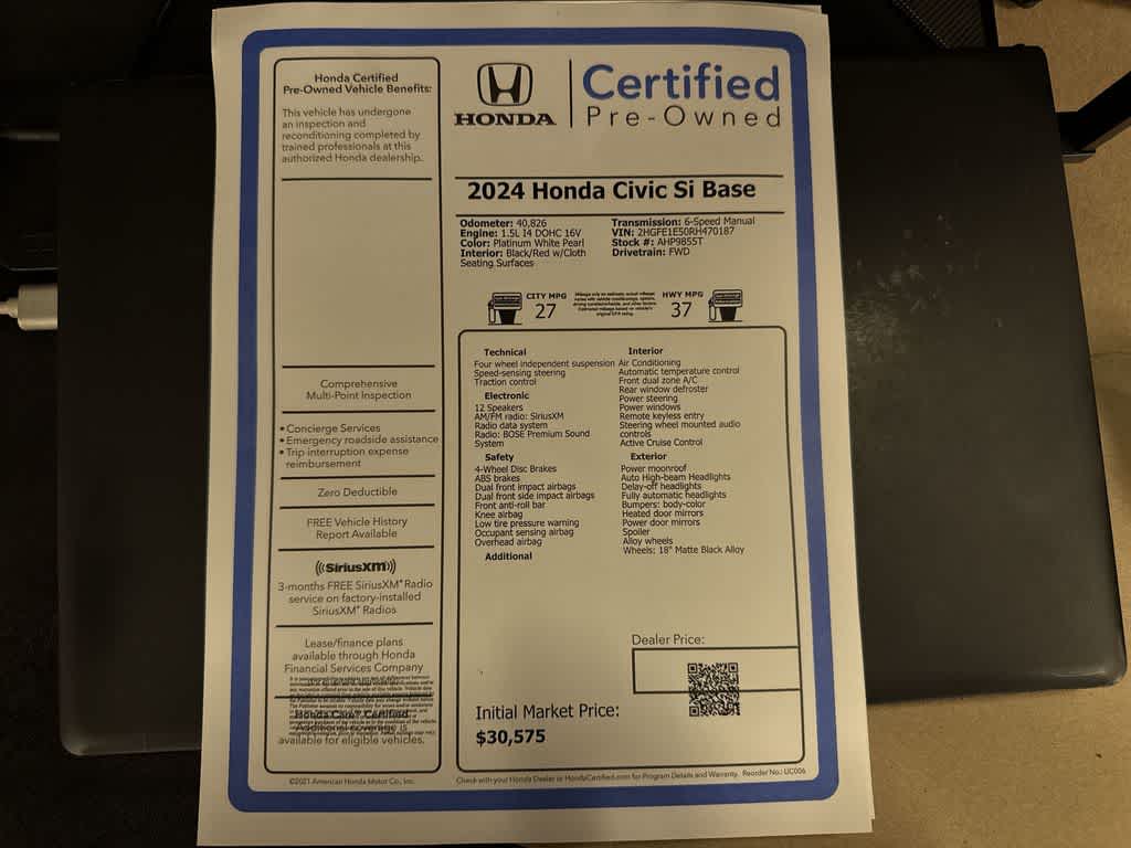 Manual del Honda Civic 2024