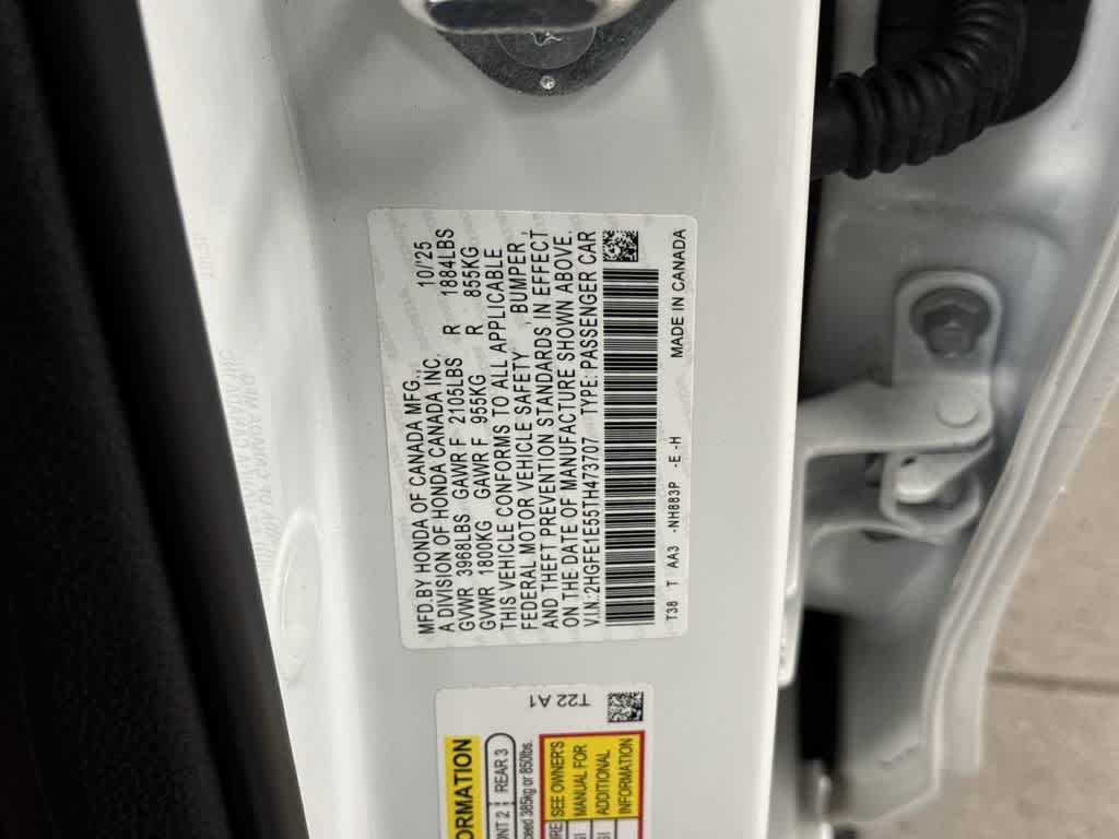 Honda Civic Si Manual 2026