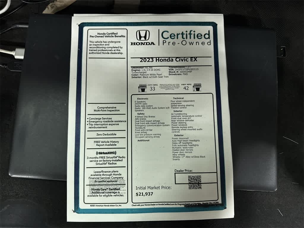 2023 Honda Civic EX