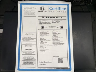 Honda Civic LX 2024