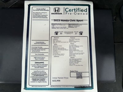 2023 Honda Civic Sport