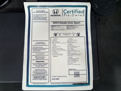 2023 Honda Civic Sport