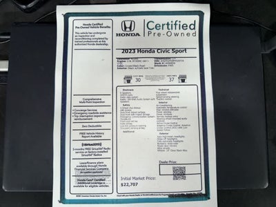 2023 Honda Civic Sport