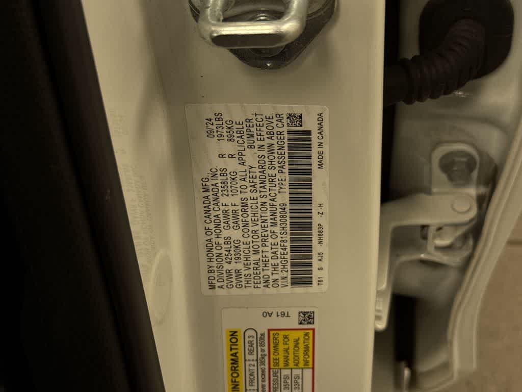 2025 Honda Civic Hybrid Sport Touring