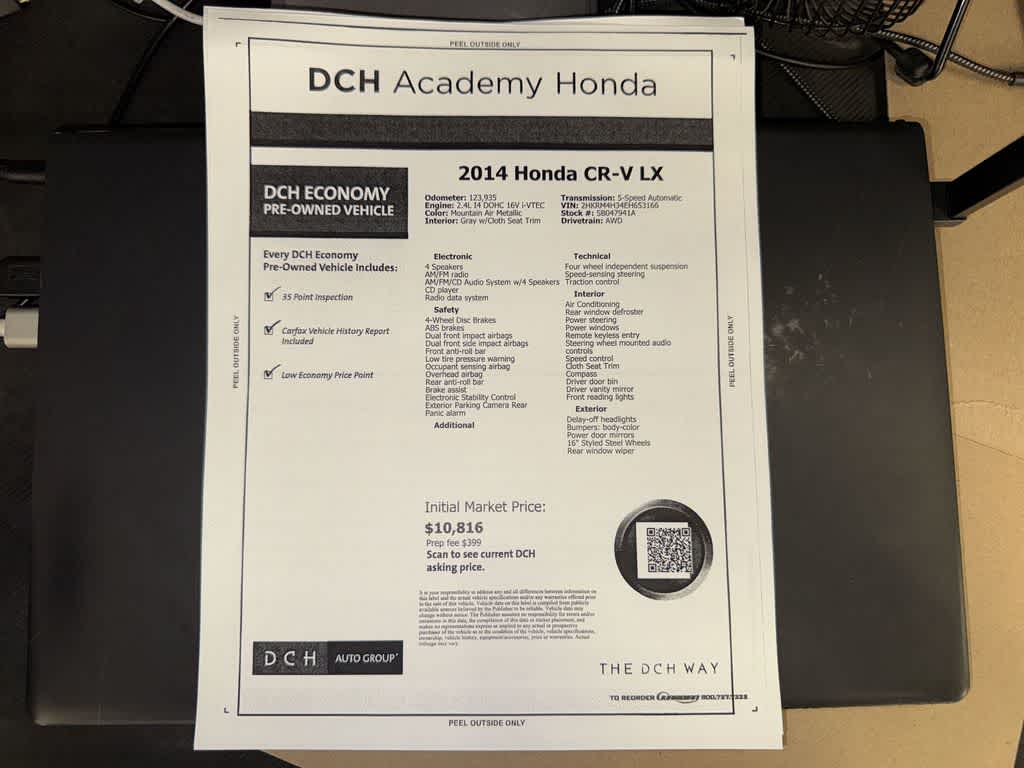 Honda CR-V LX 2014