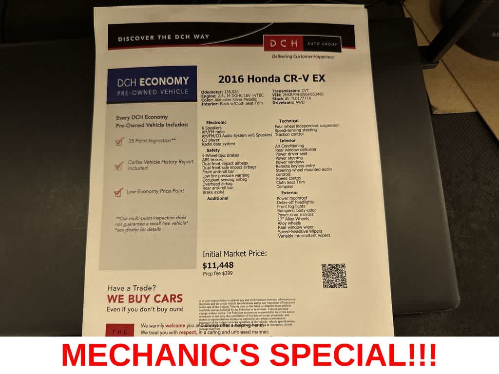 2016 Honda CR-V EX