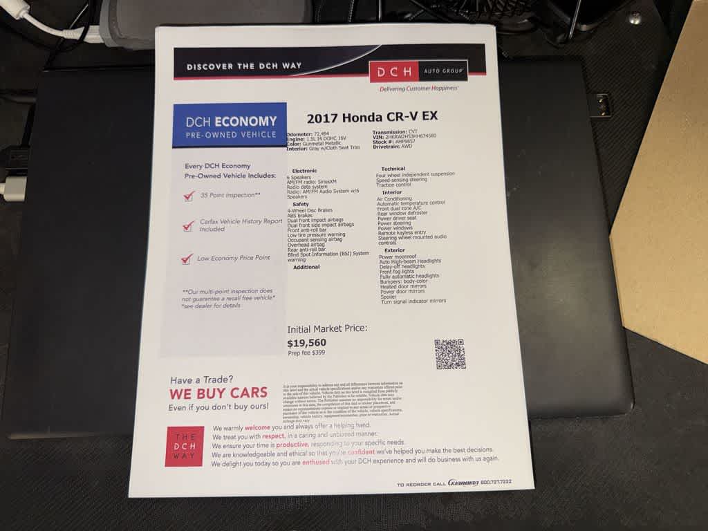 Honda CR-V EX 2017